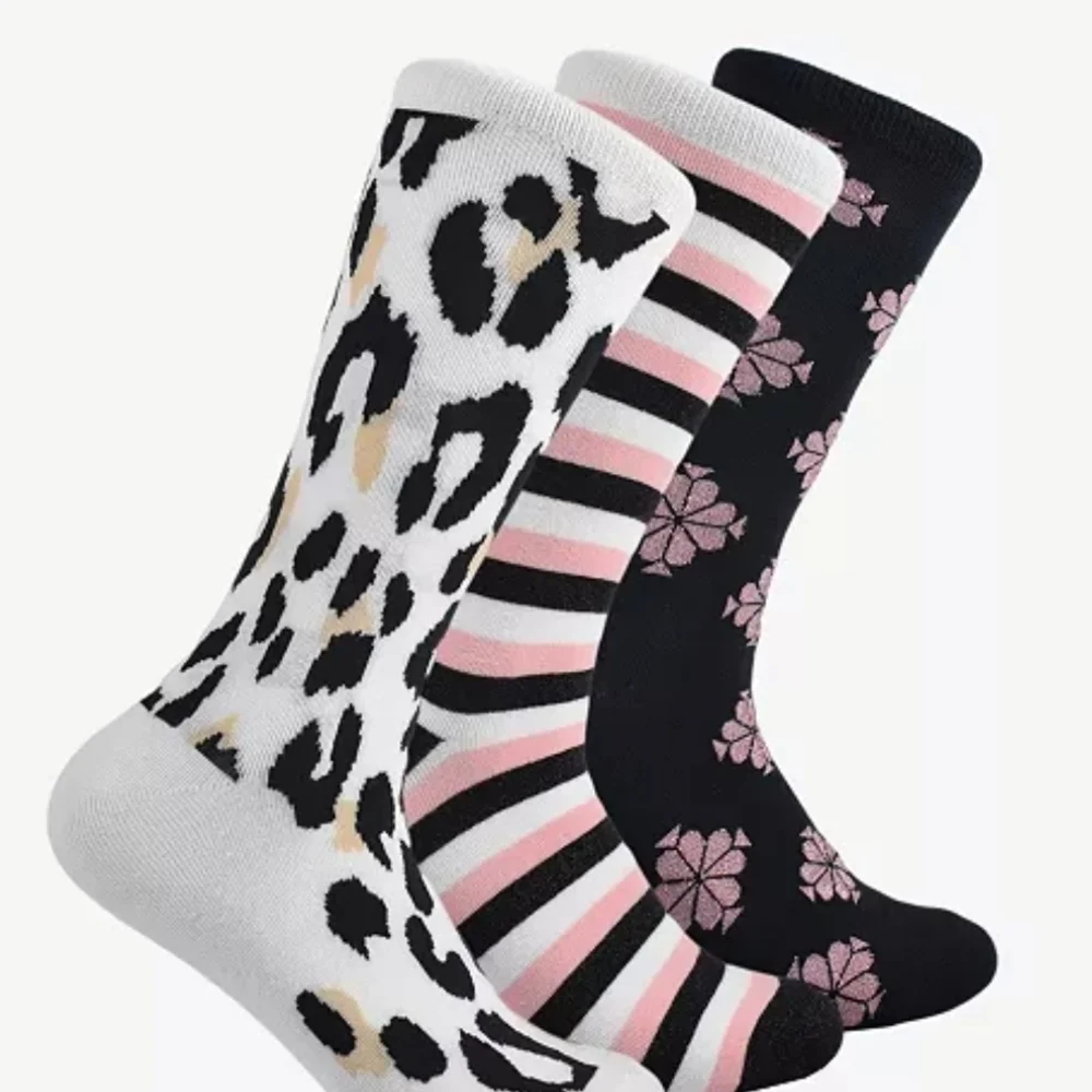 Kate Spade Black and Pink Crew‎ Socks Set NWT